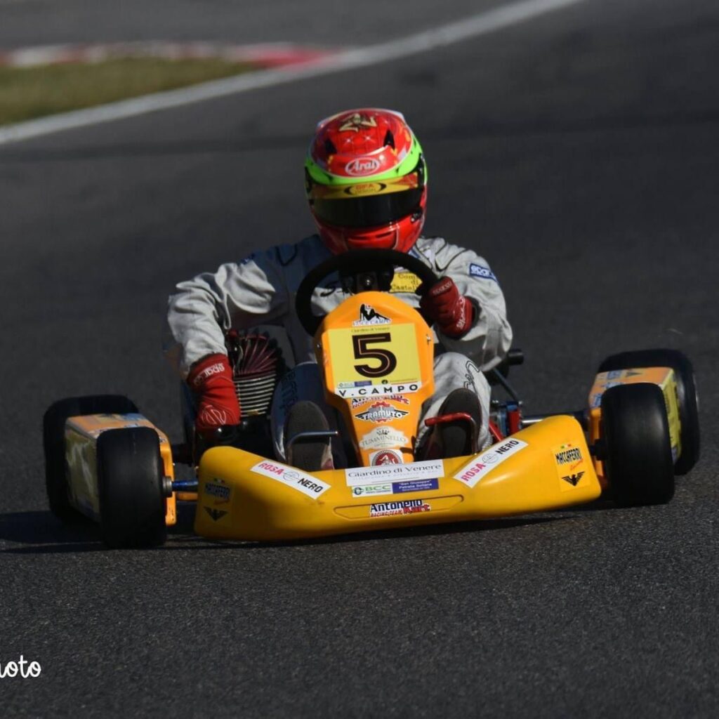 Il pilota karting castelbuonese Vincenzo Campo a Lonato per il campionato italiano