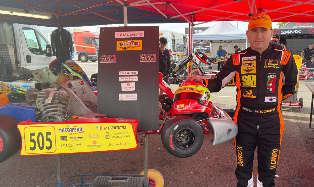 Vincenzo Campo sfiora il podio nella 100 Legend Over40 al Campionato Italiano Aci Karting