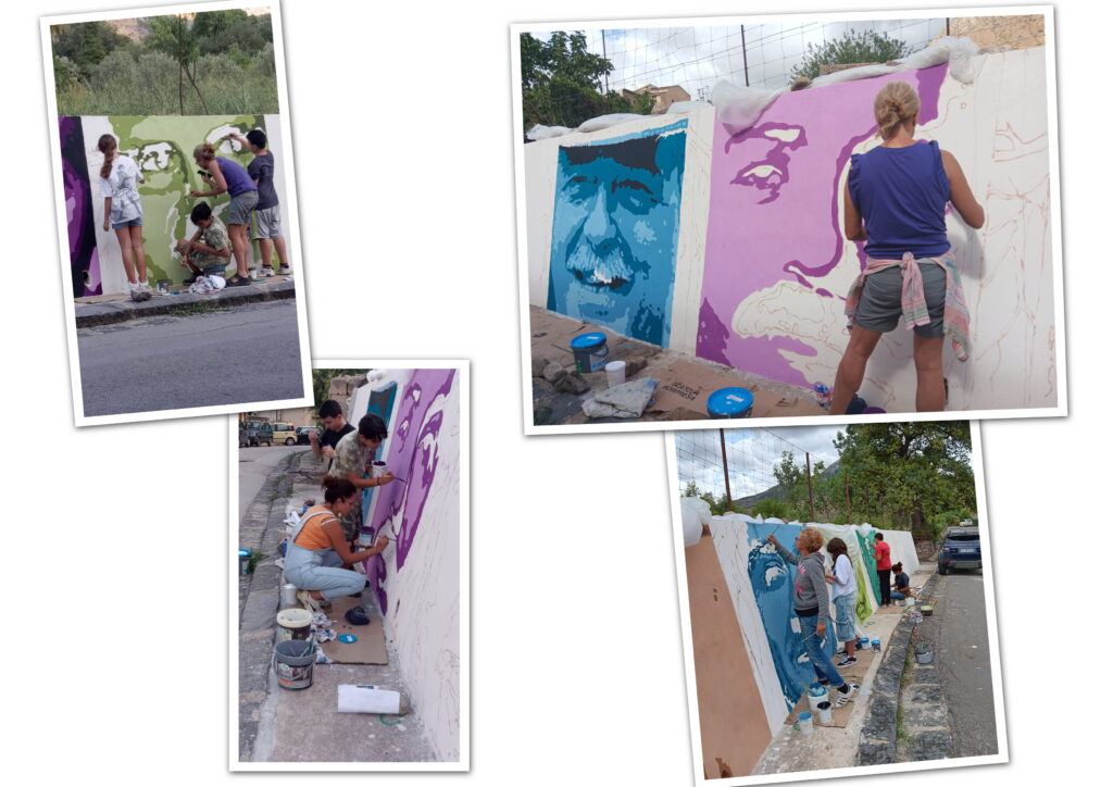 A Scillato il murale le radici della legalità, dodici volti e dodici nomi