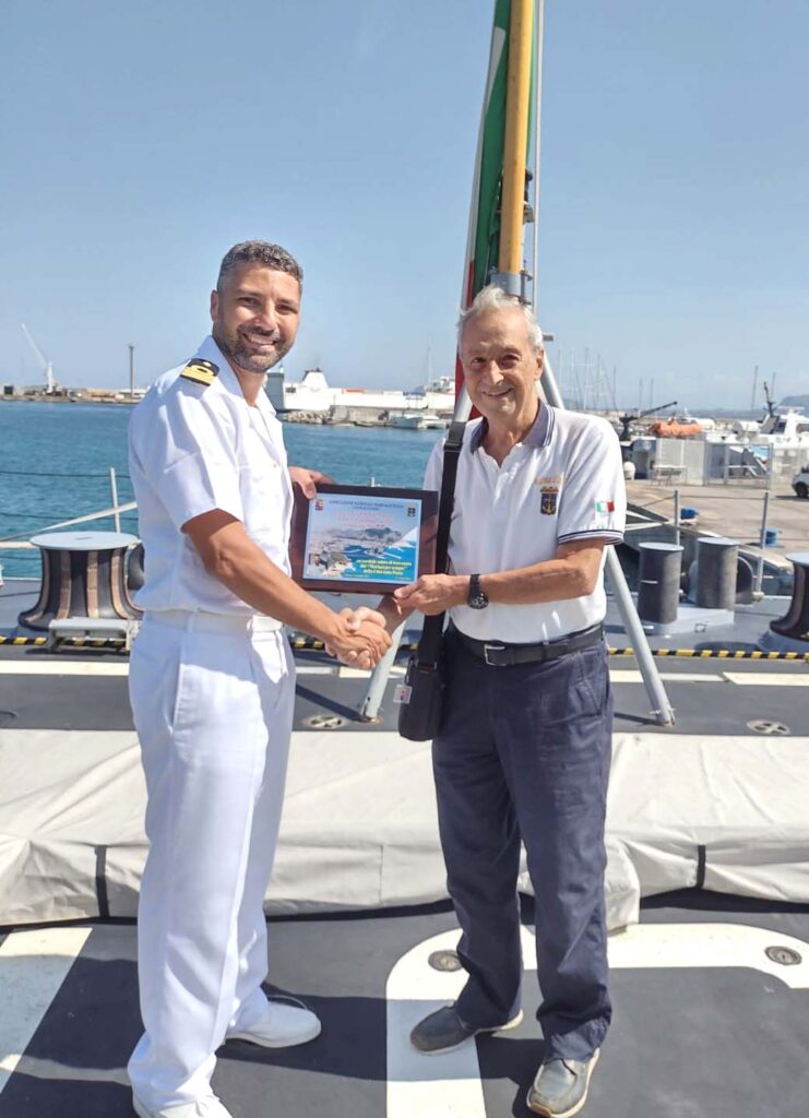 Associazione Nazionale Marinai d’Italia, rappresentanza del Gruppo di Palermo in visita al Pattugliatore Polivalente d’Altura della Marina Militare “Francesco Morosini”