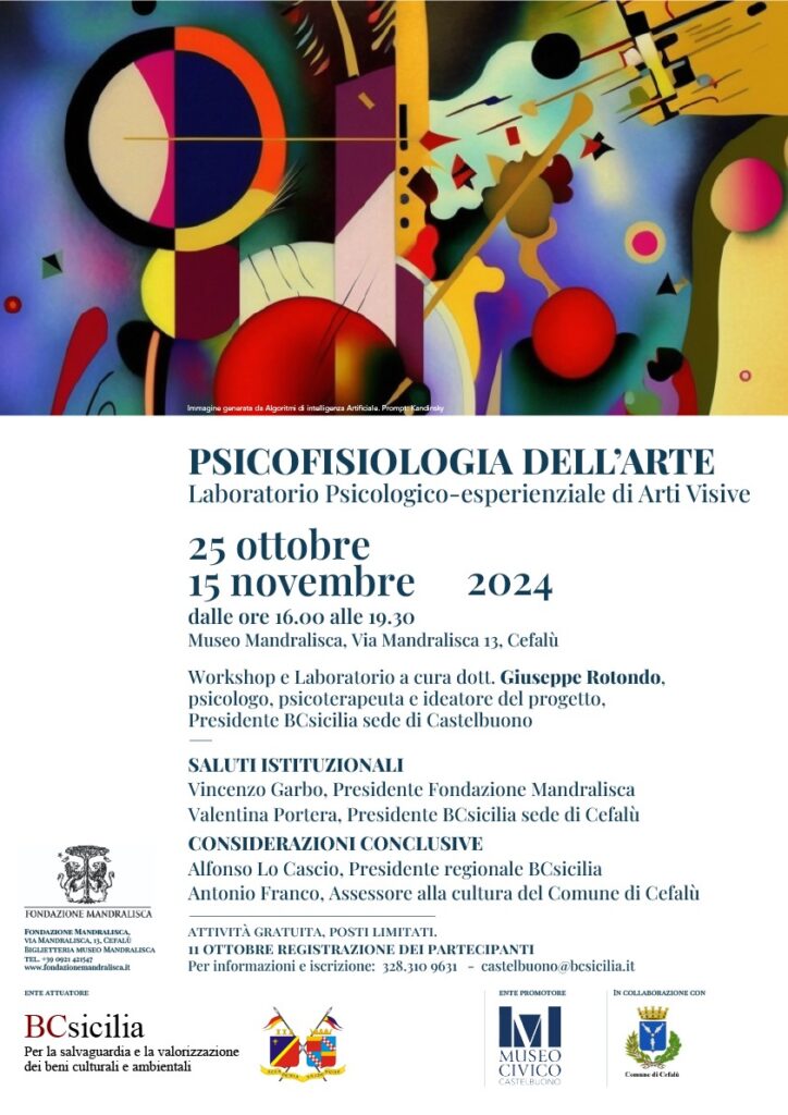 Psicofisiologia dell’arte,Laboratorio Psicologico- esperienziale di Arti Visive a Cefalù