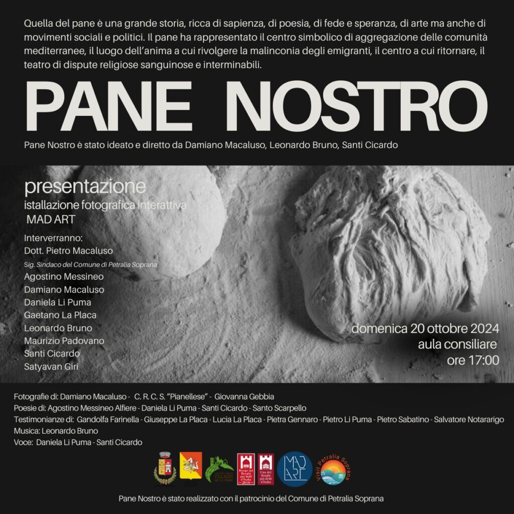 Petralia Soprana, presentazione del progetto Pane Nostro