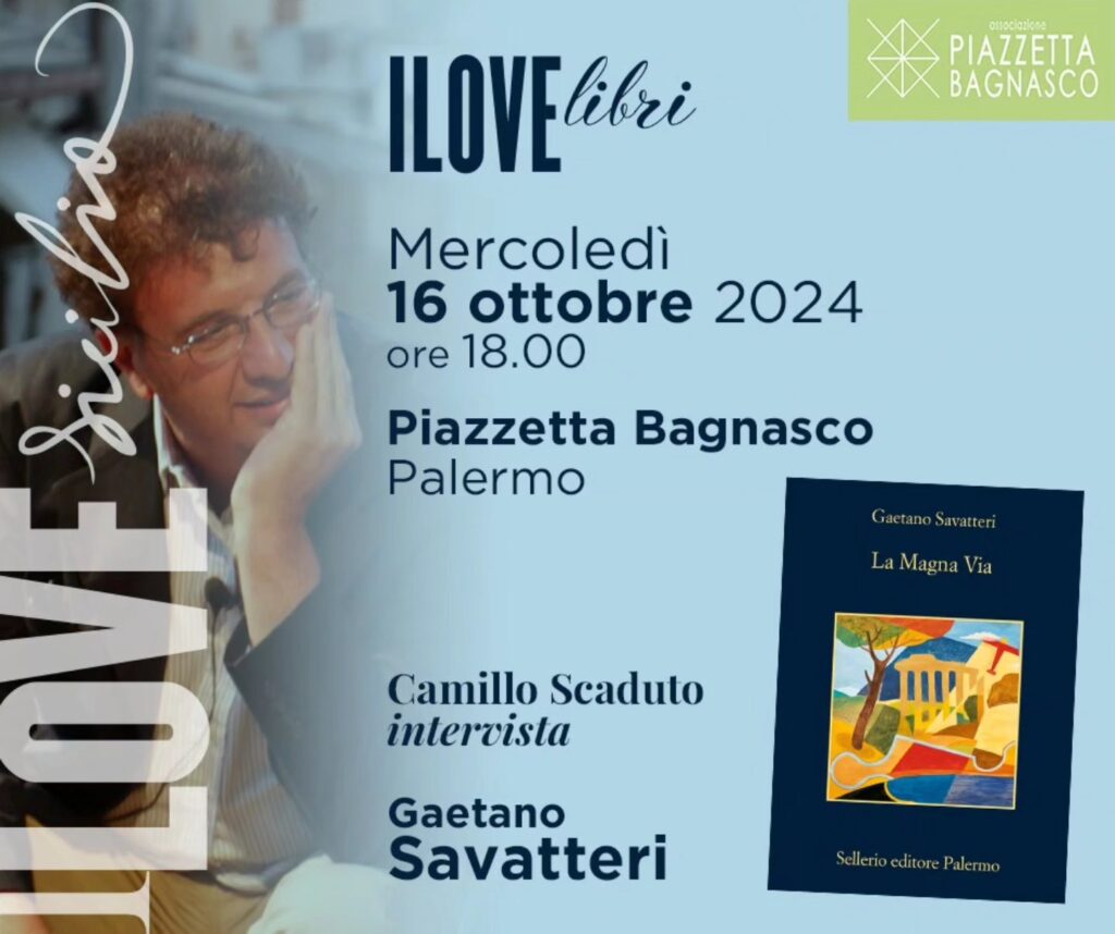 “I Love Libri” arriva Gaetano Savatteri con “La Magna Via”
