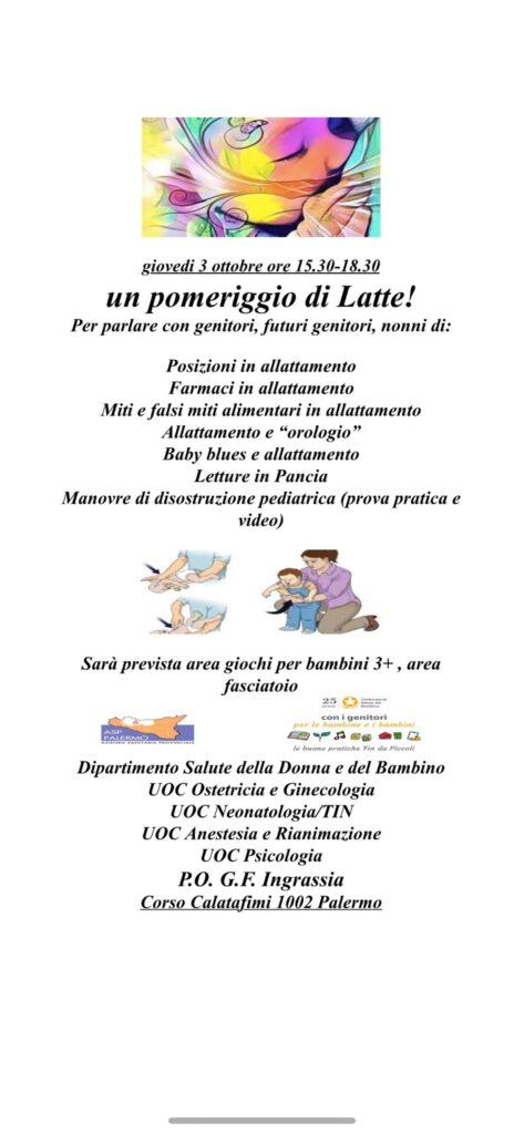 Settimana mondiale allattamento. Porte aperte nei consultori familiari ASP