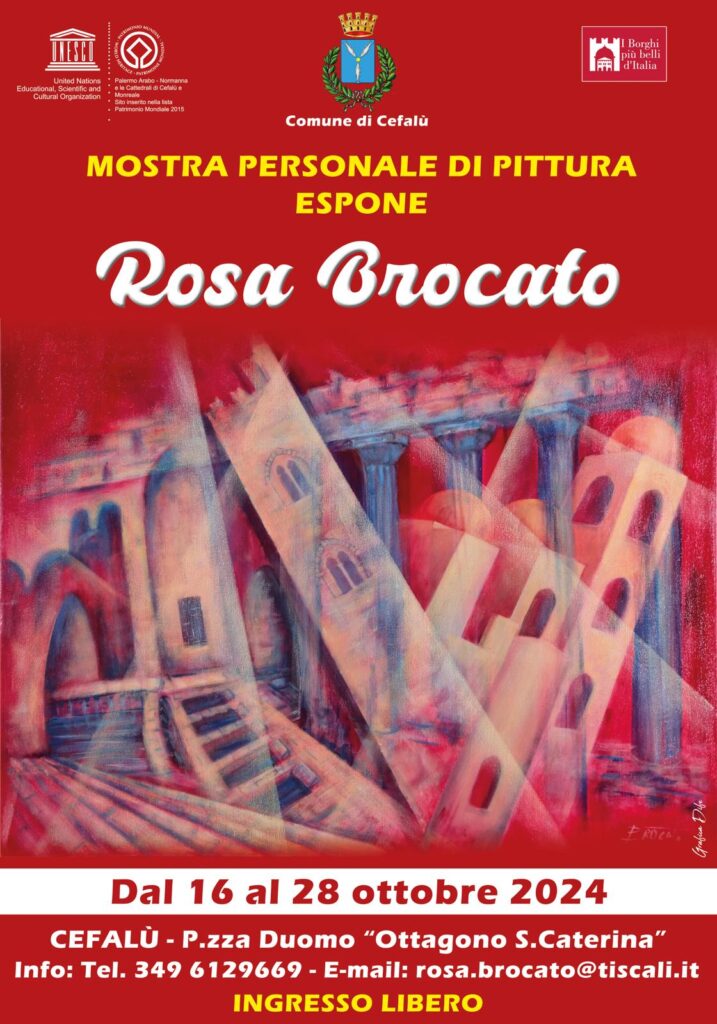Cefalù. Mostra al Santa Caterina di Rosa Brocato