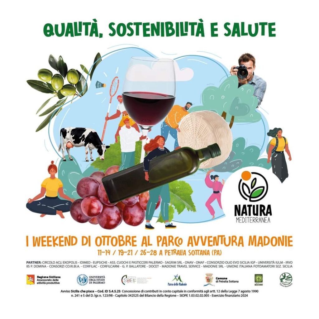 Parco Avventura delle Madonie. Tre weekend di cibo, salute, sport e formazione