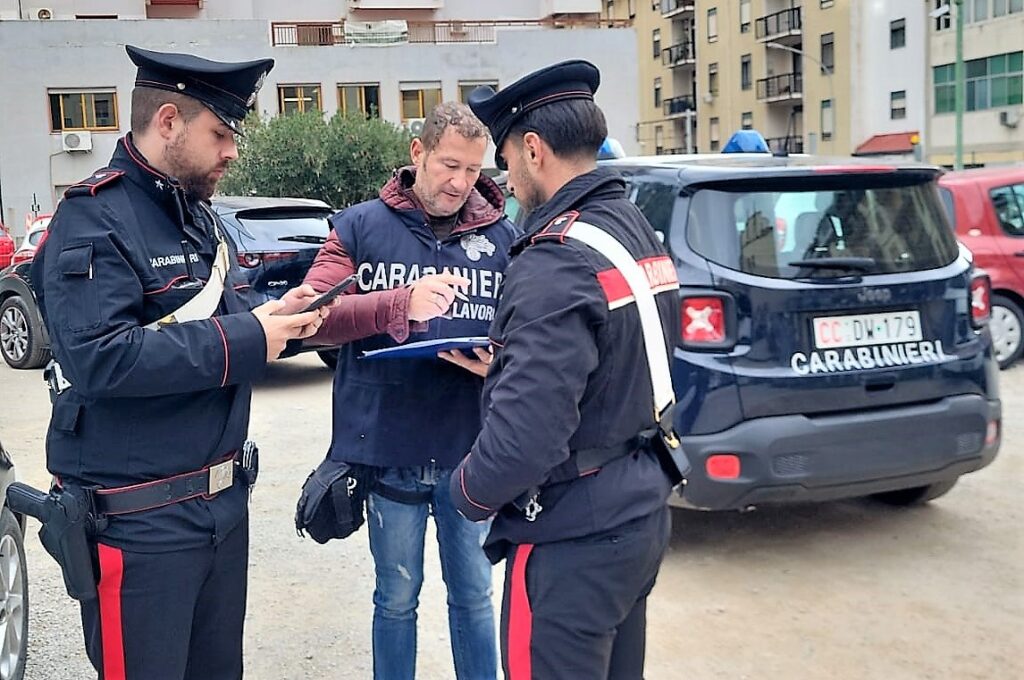 Gruppo tutela lavoro,controlli nei parcheggi palermitani