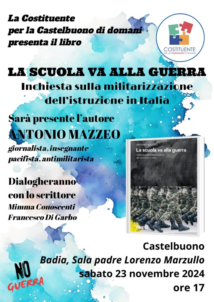 La Costituente per la Castelbuono di domani presenta il libro di Antonio Mazzeo