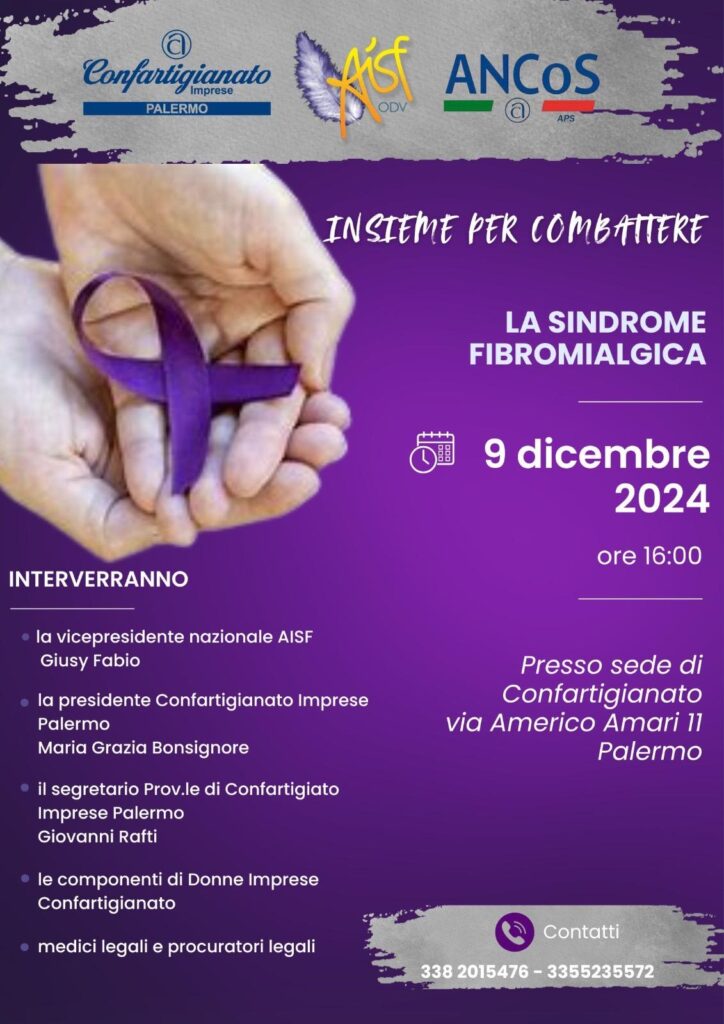 Confartigianato, Aisf ed Ancos. Incontro: La sindrome fibromialgica