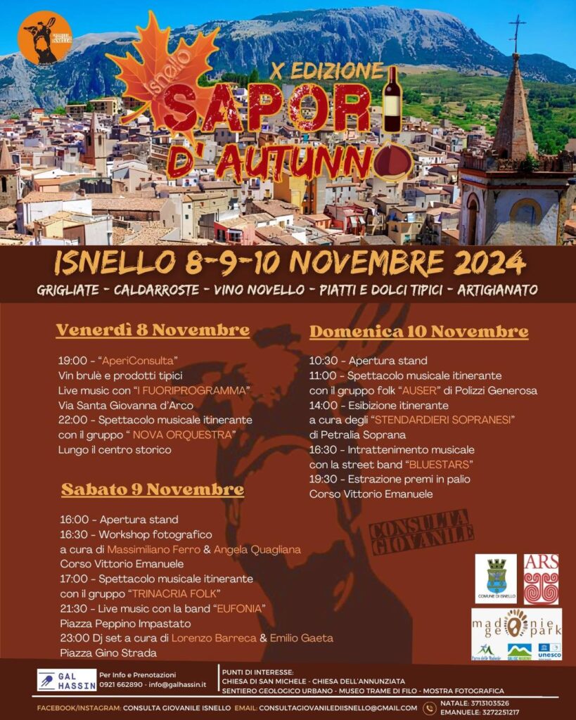 Sapori d’Autunno. Decima edizione ad Isnello