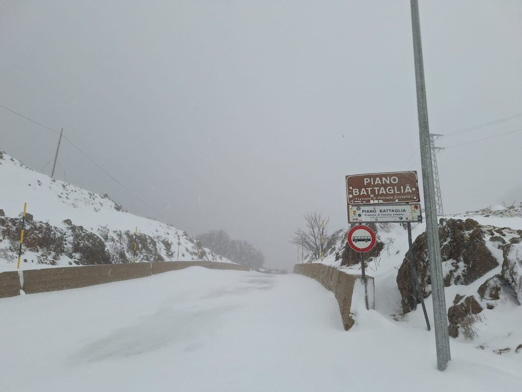 ..E Babbo Natale porto’ la neve a Piano Battaglia