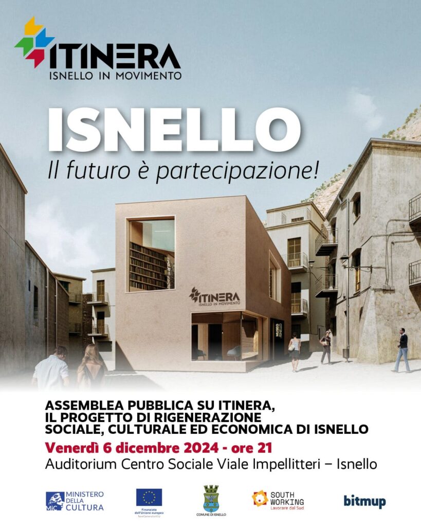 Isnello. Assemblea pubblica sul progetto Itinera. Il programma