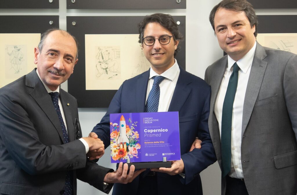 Premio Innovazione Sicilia 2024: SICILBANCA consegna il premio a Prismed per il progetto “Copernico