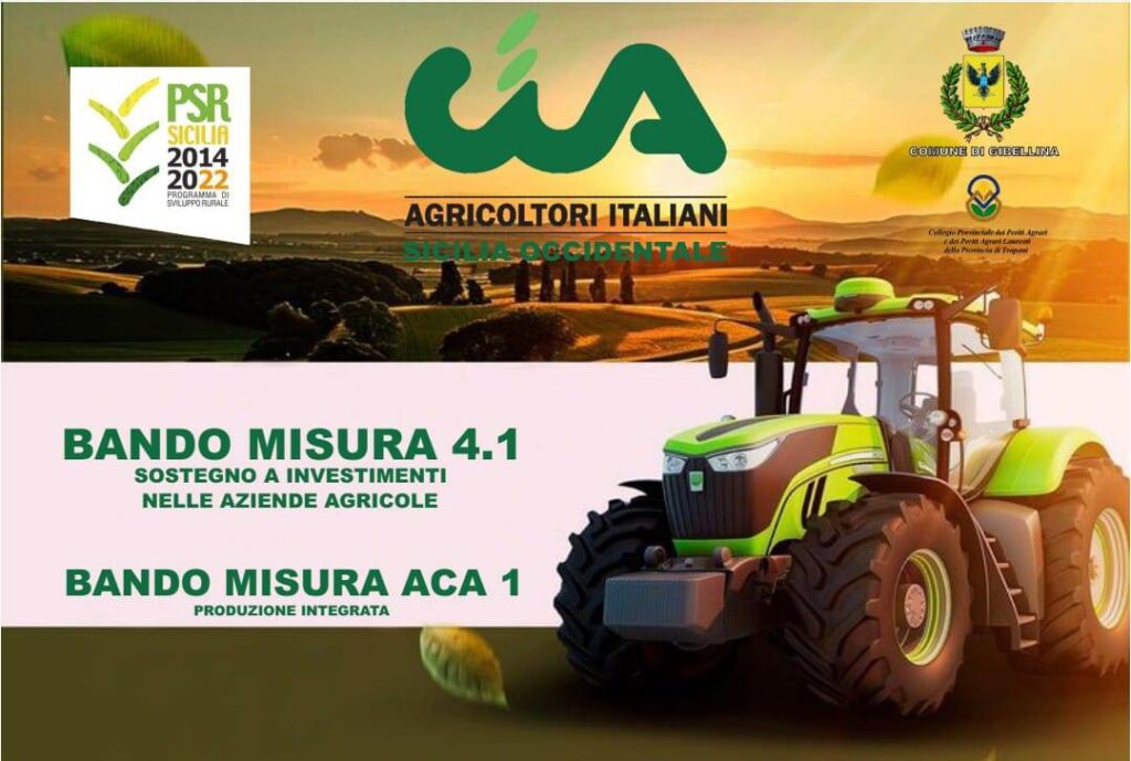 Investimenti in azienda e riduzione dei fitofarmaci in agricoltura:convegno della Cia Sicilia Occidentale su due nuovi bandi