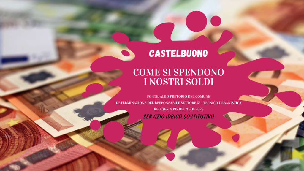 Servizio idrico con autobotte. Costituente: come si spendono i nostri soldi