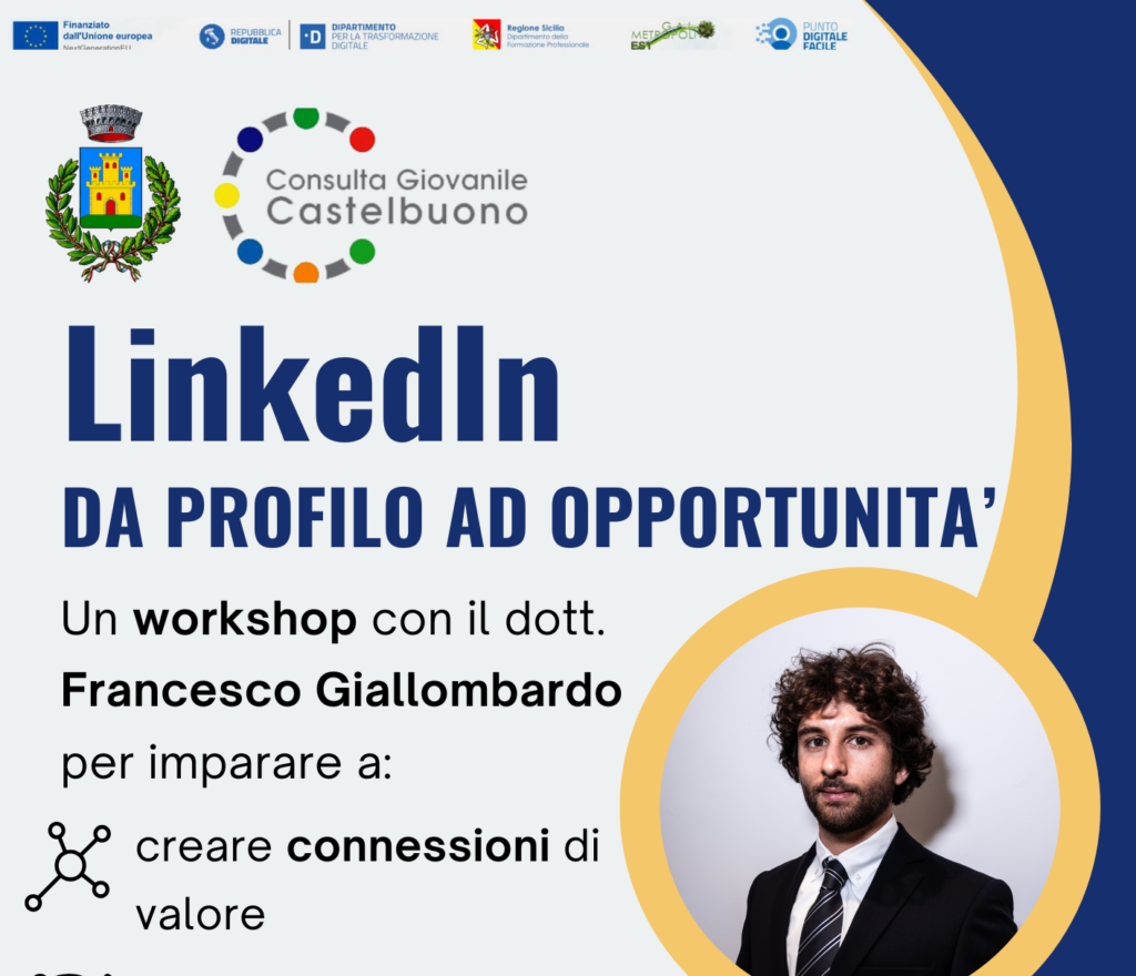 La consulta Giovanile di Castelbuono presenta il workshop “LinkedIn – da profilo ad opportunità”