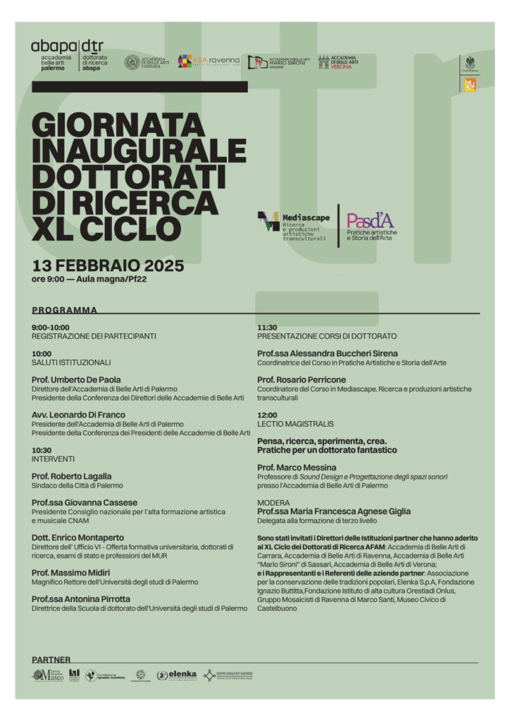 Giornata inaugurale dei Dottorati di Ricerca