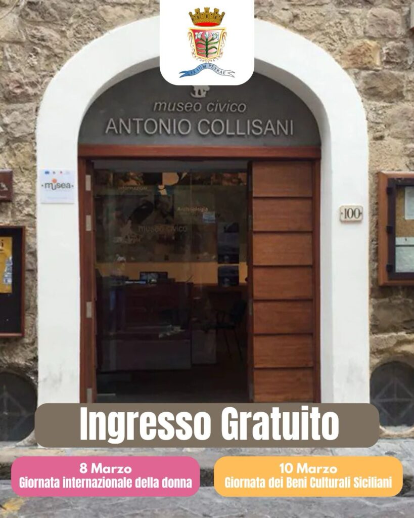 Il Museo Civico ”Antonio Collisani” di Petralia Sottana aderisce alla giornata dei beni culturali con ingresso gratuito