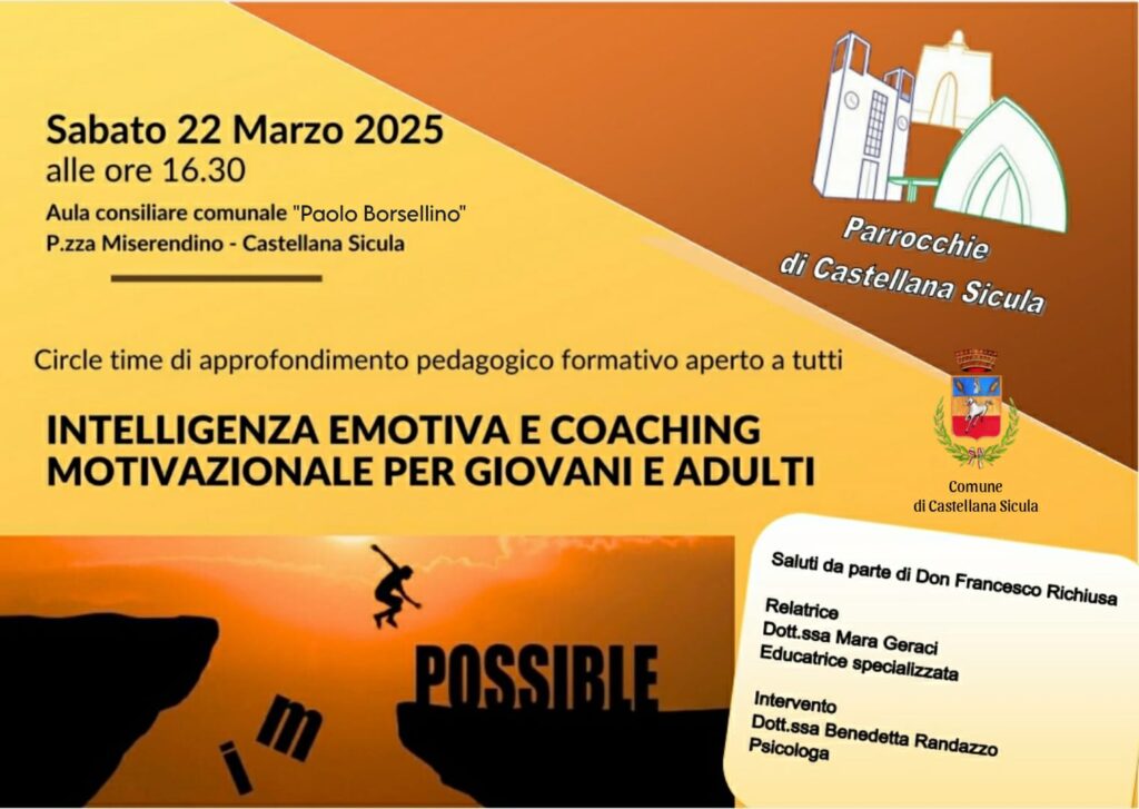 Castellana Sicula,un incontro sull’educazione emotiva e coaching motivazionale