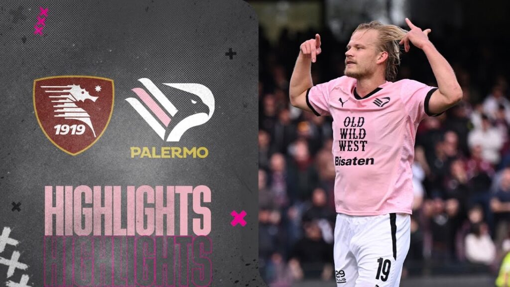 Il Palermo riparte con una vittoria esterna, 2-1 contro la Salernitana