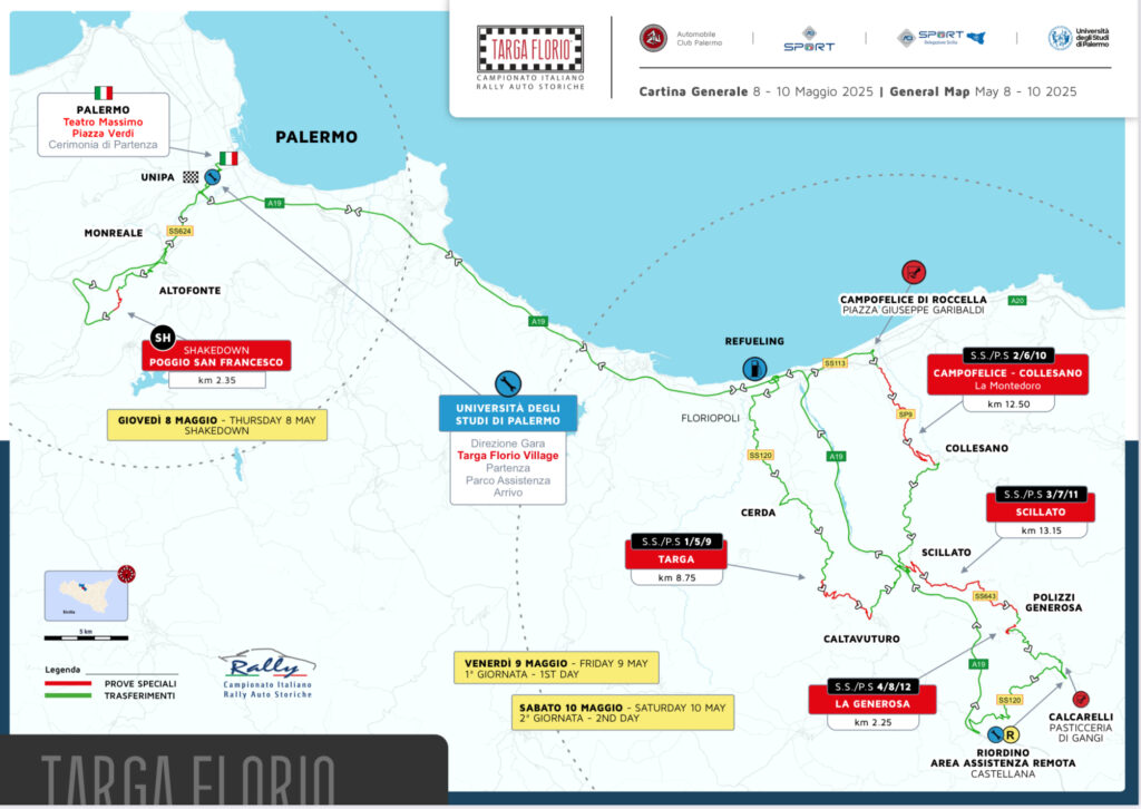 Targa Florio,ci sarà un’area assistenza remota a Castellana Sicula