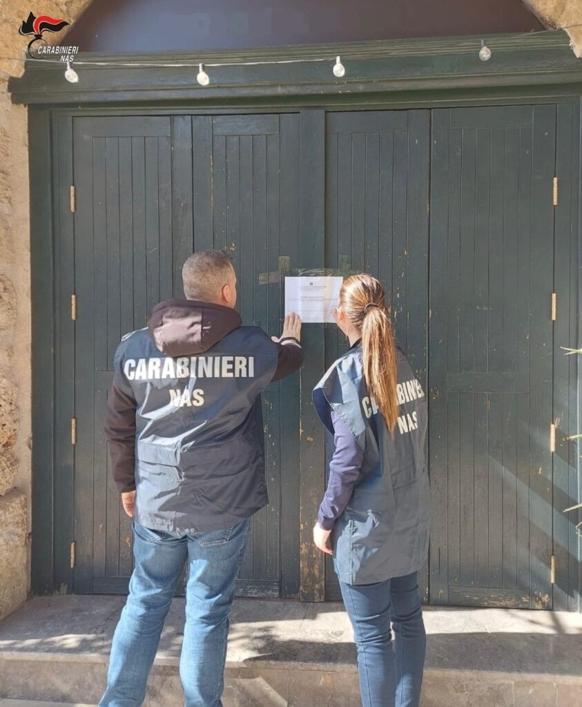 Controlli dei Nas, chiuso un ristorante abusivo