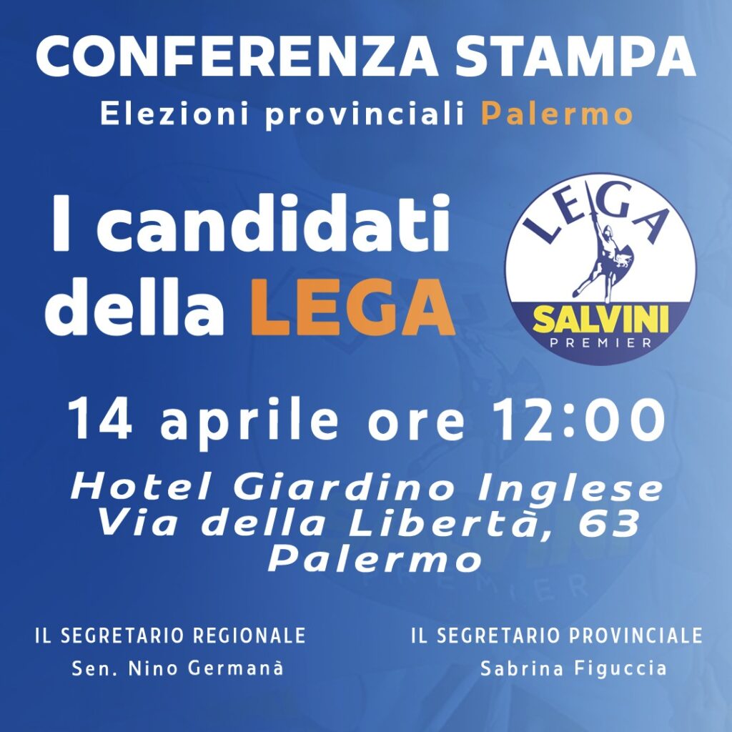 Presentazione dei candidati al Consiglio Metropolitano. Conferenza stampa della Lega