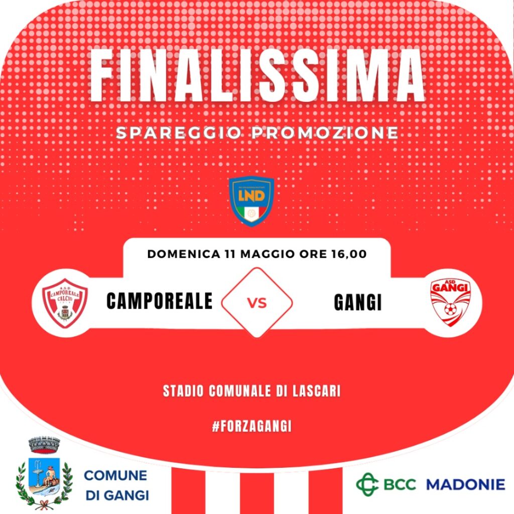 Domenica la finale play off  tra il Gangi e Camporeale
