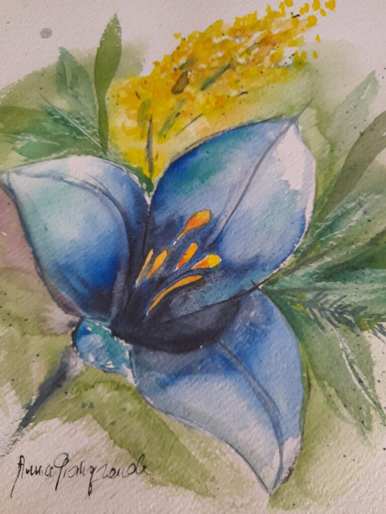 Arte, Agata Giovanna Piccolo ed il fiore bleu