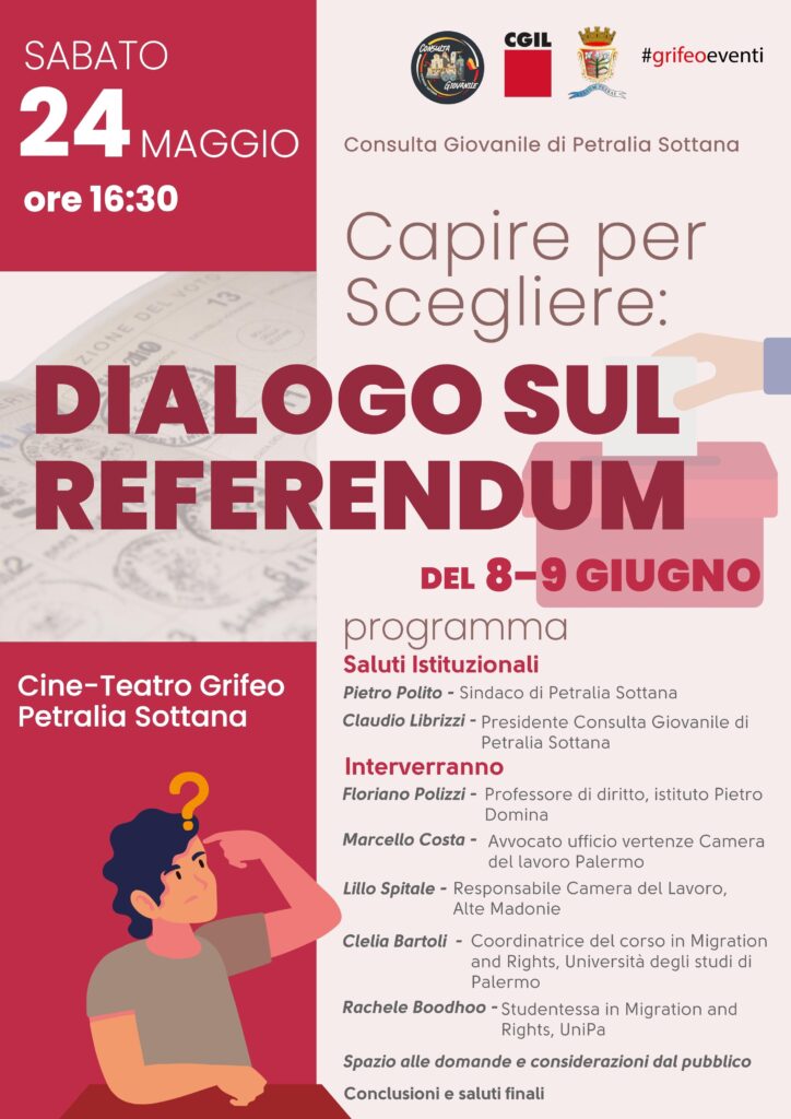 A Petralia Sottana un incontro sui referendum