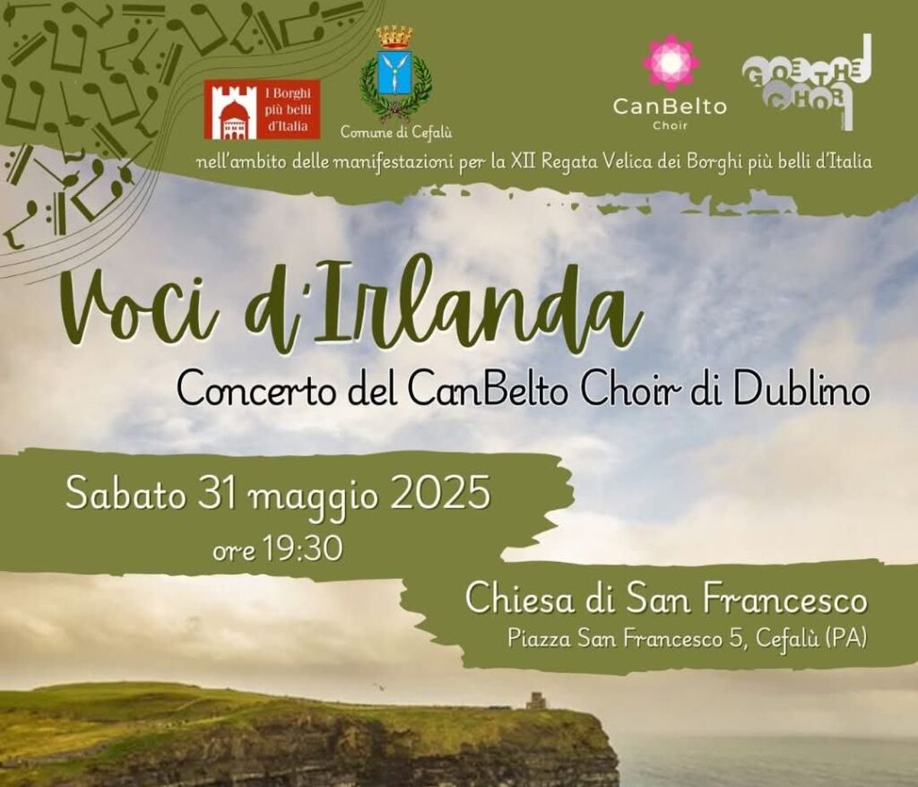 A Cefalu’,concerto con il CanBelto Women’s Choir di Dublino