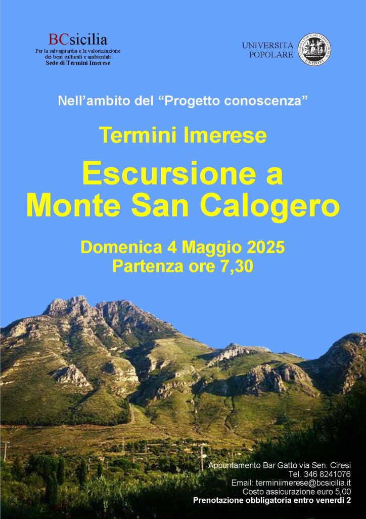 BCsicilia Termini. Escursione a Monte San Calogero