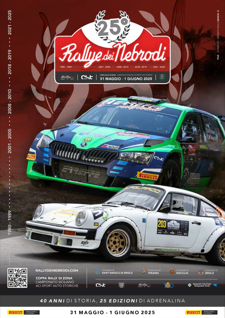 Il 25° Rally dei Nebrodi accende i motori dal 31 maggio al 1° giugno