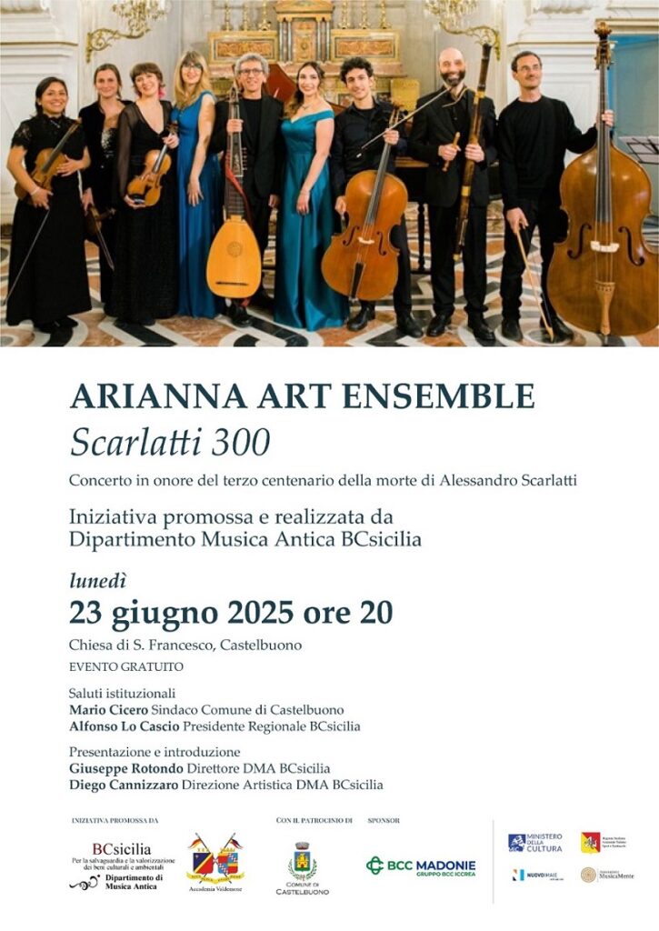 Castelbuono, concerto degli Arianna Art Ensemble