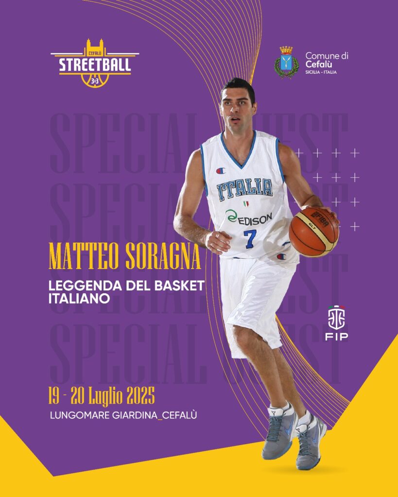 STREETBALL 3VS3 CEFALÙ 2025: MATTEO SORAGNA OSPITE DELL’EVENTO