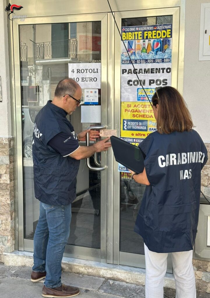N.A.S. DI PALERMO: SEQUESTRO AMMNISTRATIVO DI UN’ATTIVITÀ COMMERCIALE ABUSIVA