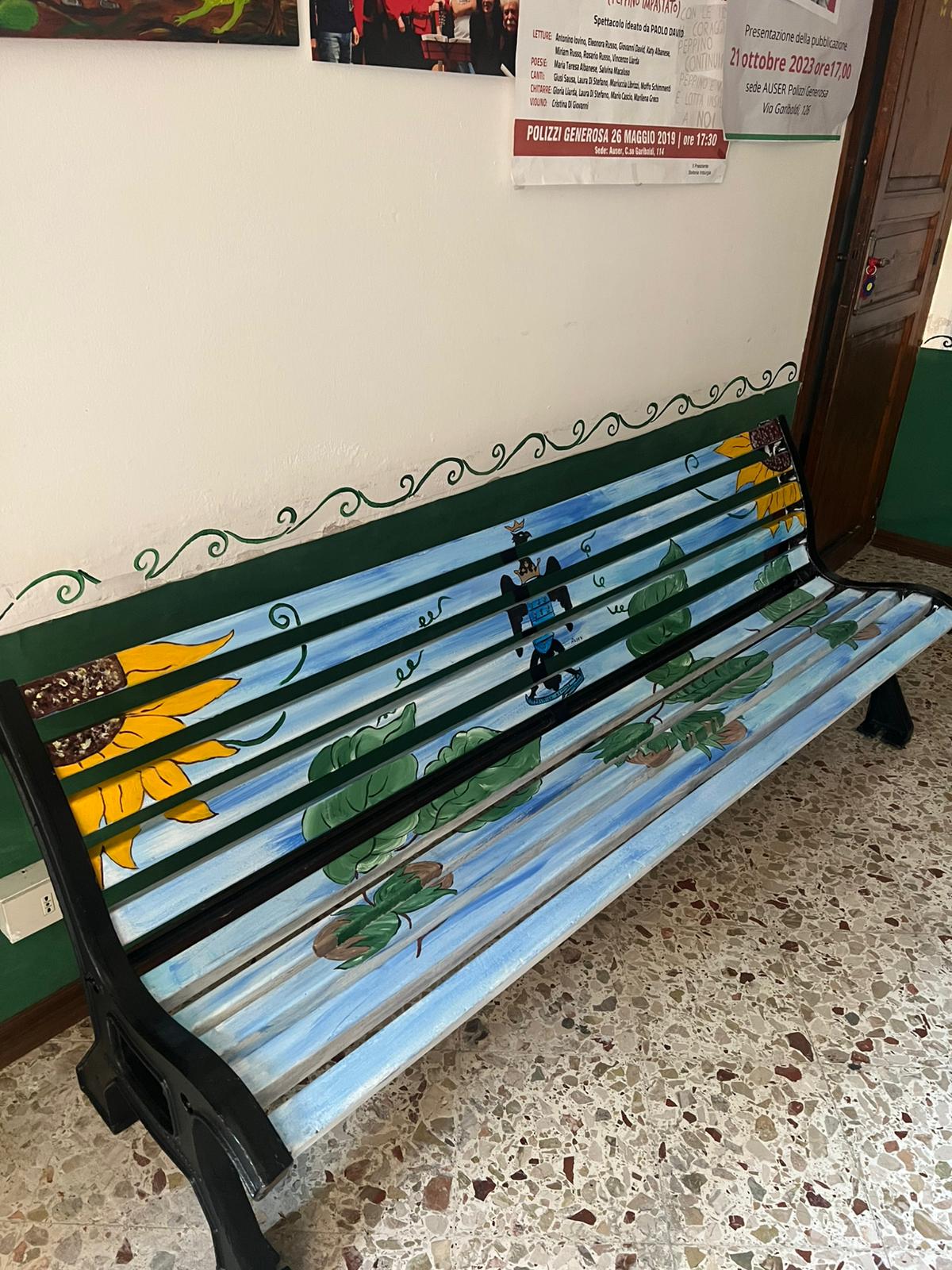 Auser di Polizzi Generosa e il laboratorio di pittura per l’iniziativa “Panchine d’Autore”