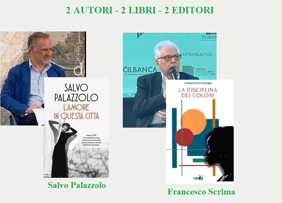 Libri,doppio appuntamento con Salvo Palazzolo e Francesco Scrima