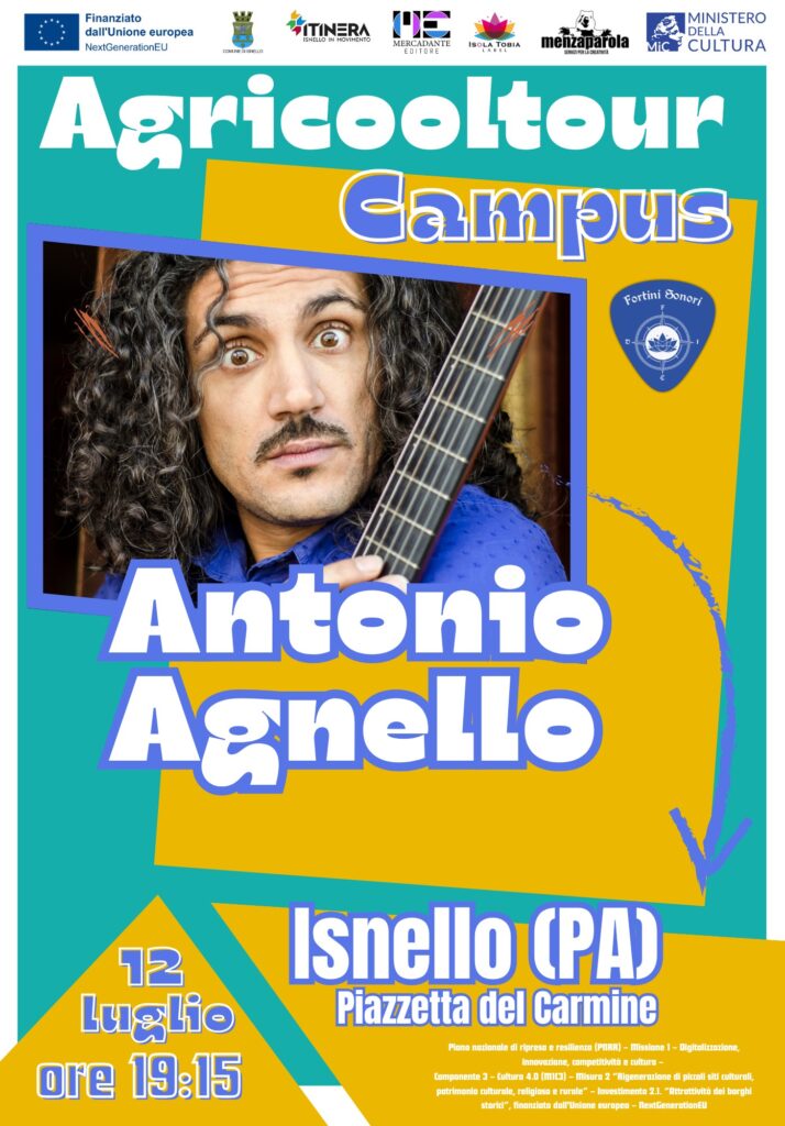 Agricooltour Campus. Ad Isnello concerto di Antonio Agnello