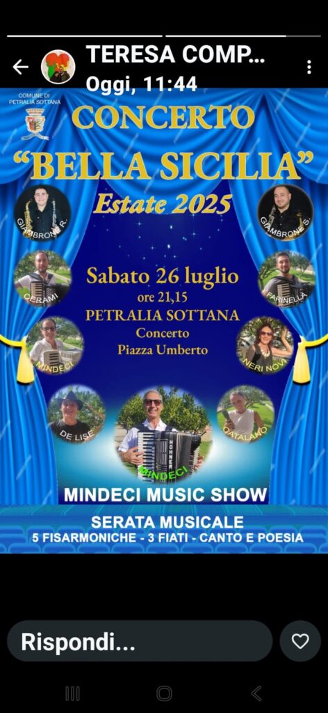 “Bella Sicilia” 2025 del maestro Calogero Mindeci