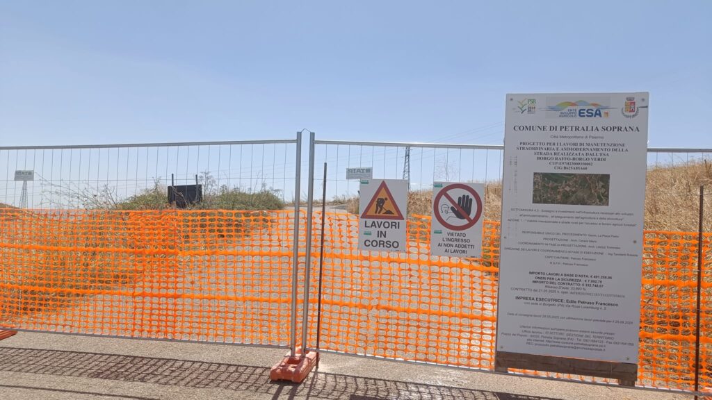 AL VIA I LAVORI DI MANUTENZIONE SULLA STRADA DI COLLEGAMENTO FRAZIONE RAFFO – SP 62 DI CASE VERDI