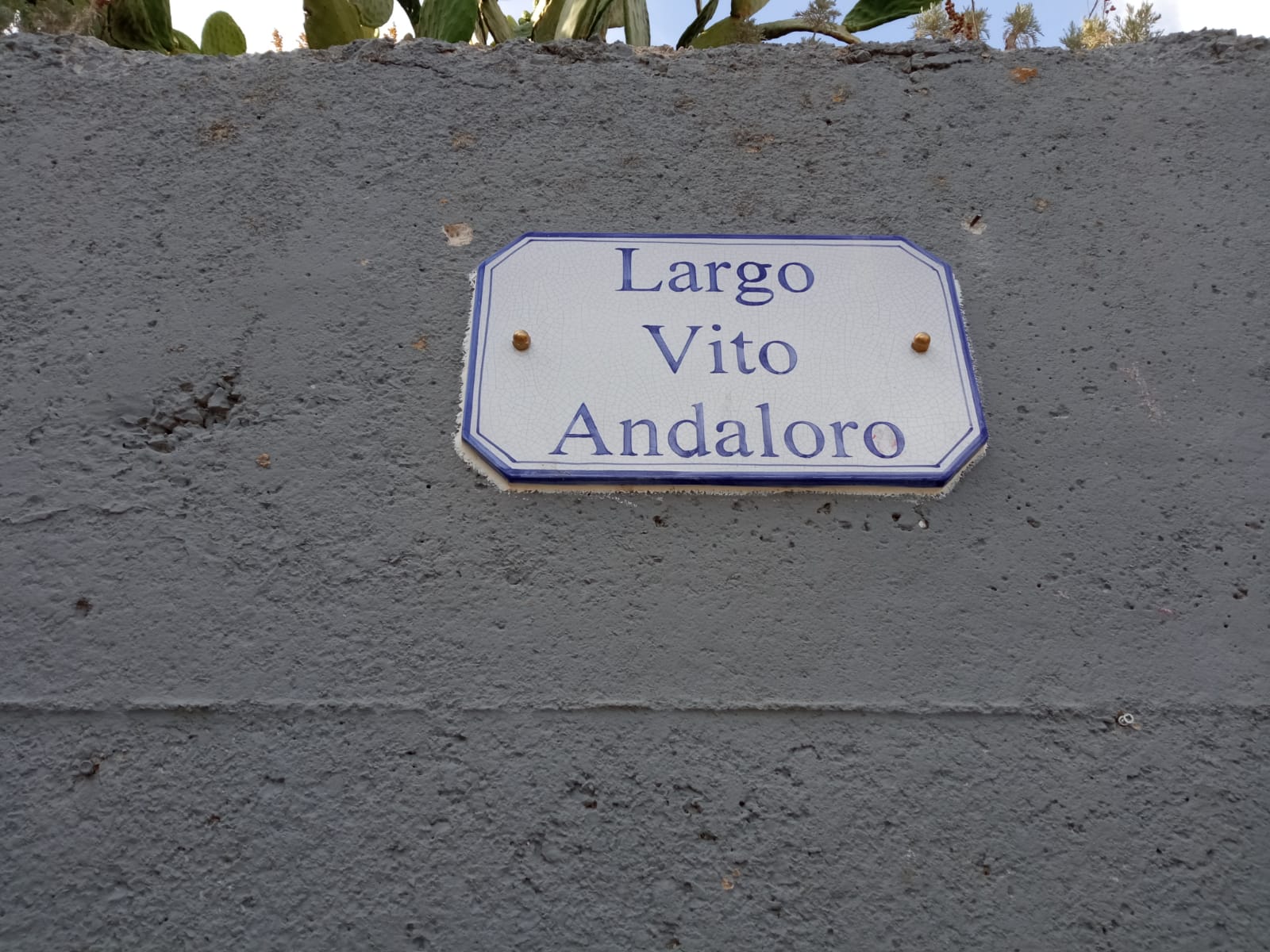A Gangi ricordato(e intitolata una piazza) a Vito Andaloro