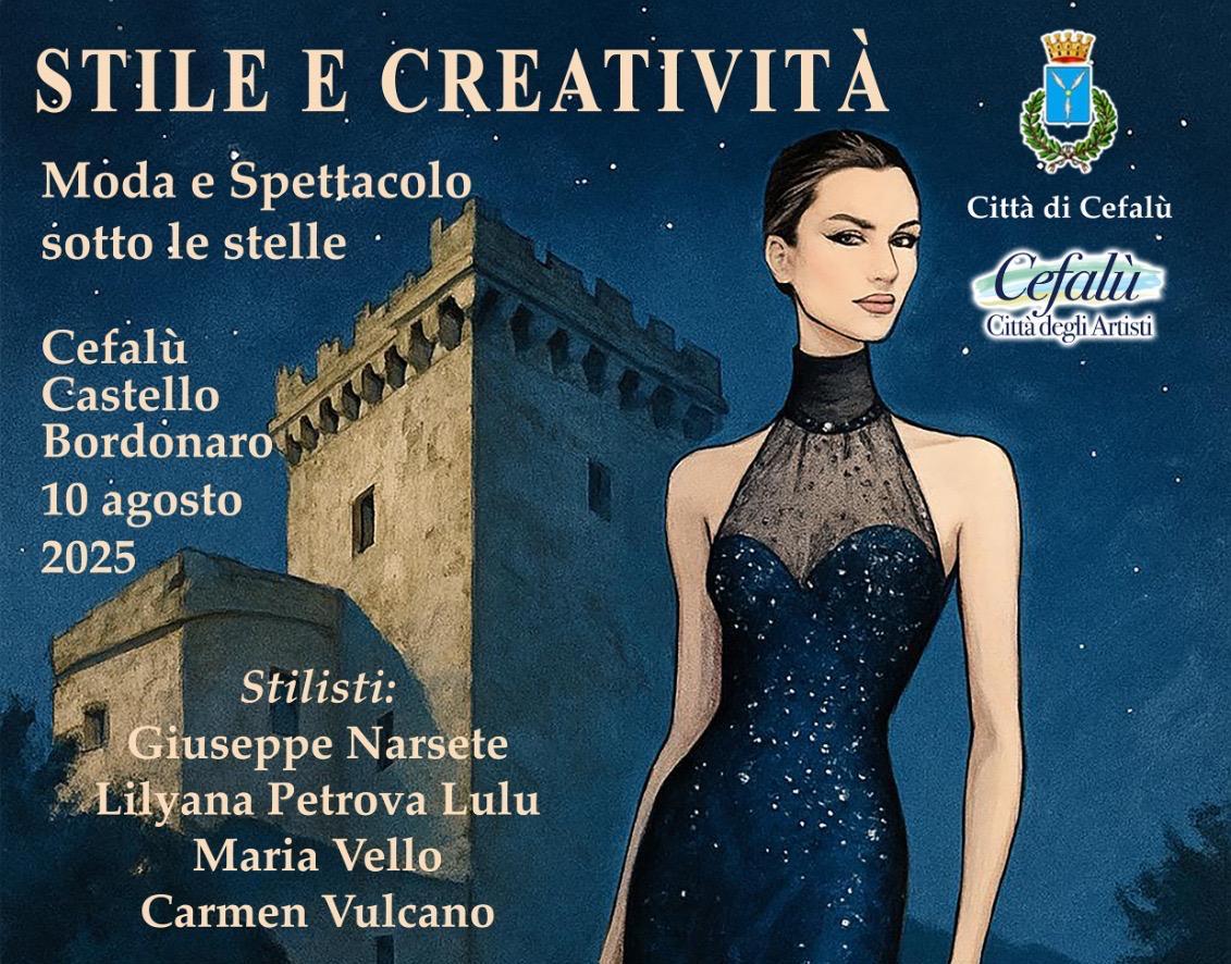 Cefalù – “Stile e Creatività”: la moda creativa e indipendente sfila sotto le stelle al Castello Bordonaro