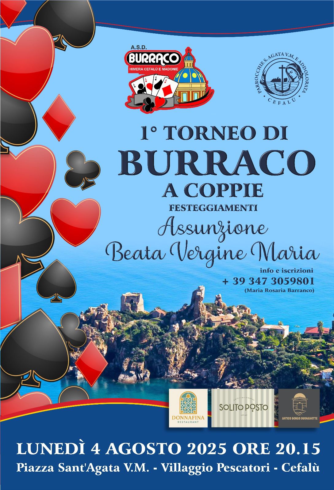 Villaggio dei Pescatori. Primo torneo di Burraco