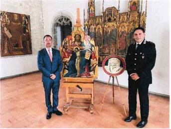 I Carabinieri Tutela Patrimonio Culturale consegnano al Museo Regionale “Abatellis” di Palermo il dipinto “Trinità” di Gherardo Starnina