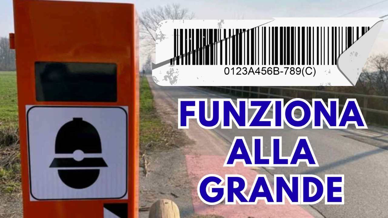 Bypassare l'autovelox con un codice a barre