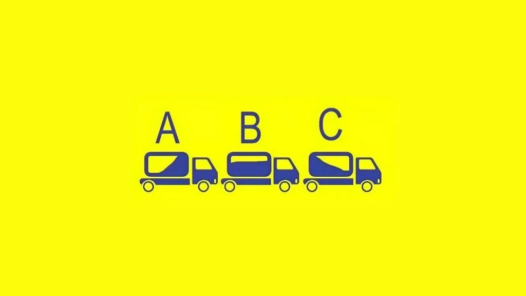 test dei tre camion